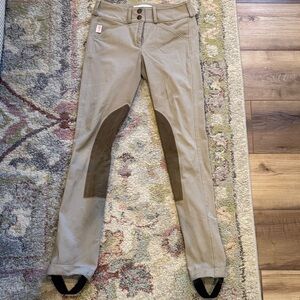 The Tailored Sportsman Tan Riding Breeches Girls Size 14